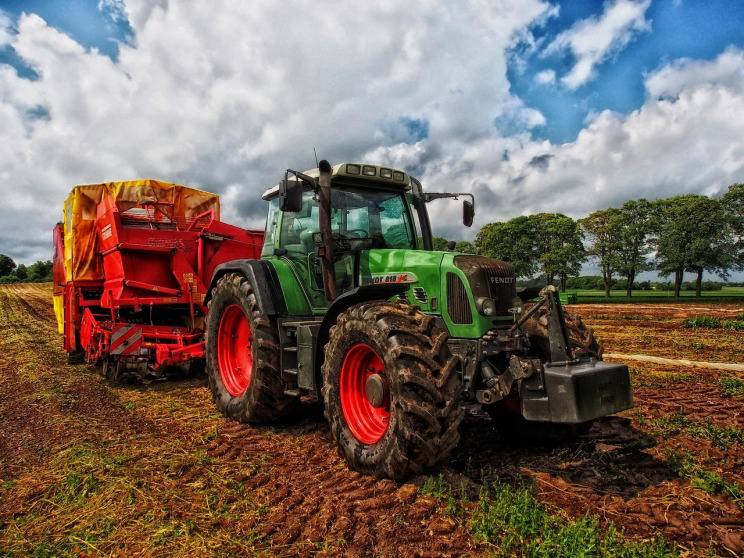 farm machinery tractor field